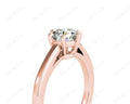 Round Cut Classic Six Claws Diamond Solitaire Ring - 18K Rose - DG & Co. Jewellery