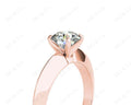 Round Cut Classic Four Claws Diamond Solitaire Ring - 18K Rose - DG & Co. Jewellery