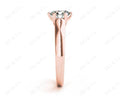 Round Cut Diamond Engagement Ring with Six Prong set centre stone in 18K Rose - DG & Co. Jewellery