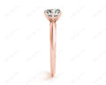 Round Cut Classic Six Claw Diamond Engagement Solitaire Ring - 18k Rose - DG & Co. Jewellery