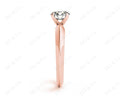Round Cut Classic Four Claws Diamond Solitaire Ring - 18K Rose - DG & Co. Jewellery