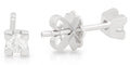 Diamond Stud 4 Claw Earring set in 18 Karat White Gold - DG & Co. Jewellery