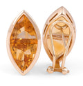 Invisible Setting Citrine Earring In 14 Karat Yellow Gold - DG & Co. Jewellery