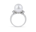 Pearl and Diamond Ring in 14 Karat White Gold - DG & Co. Jewellery