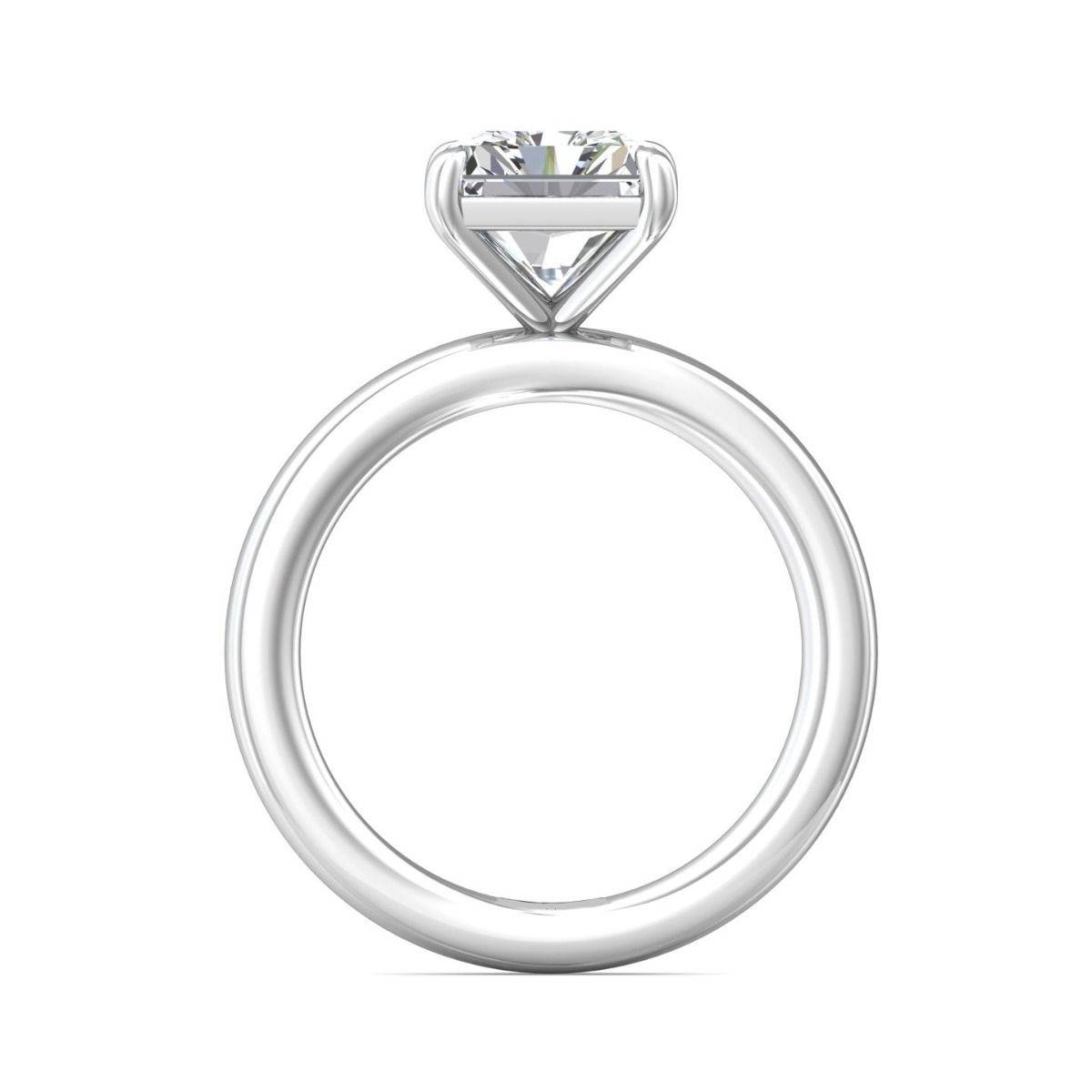 Radiant Cut Solitaire Diamond Engagement Ring in Four Claw Setting - DG & Co. Jewellery