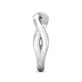 Infinity Twist Micro Pave Diamond Wedding Ring In 18K White Gold - DG & Co. Jewellery