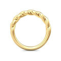 Twist Plain Wedding Ring In 18K Yellow Gold - DG & Co. Jewellery