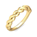 Twist Plain Wedding Ring In 18K Yellow Gold - DG & Co. Jewellery