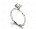 Round Cut Solitaire Four Claws Diamond Ring in Platinum - DG & Co. Jewellery