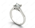 Princess Cut Solitaire Diamond Engagement Ring with Claw set centre stone with a Tapered Band - Platinum - DG & Co. Jewellery