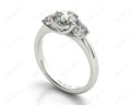 Trilogy Cross Over Claw Setting Round Cut Diamond Ring Setting - Platinum - DG & Co. Jewellery
