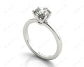 Round Cut Diamond Engagement Ring with Claw set centre stone - Platinum - DG & Co. Jewellery