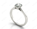 Round Brilliant Cut Solitaire Four Claws Diamond Ring in 18K White - DG & Co. Jewellery