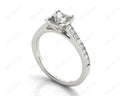 Princess Cut Diamond Engagement Ring with Claw set centre stone - Platinum - DG & Co. Jewellery