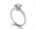 Princess Cut Diamond Engagement ring with four Prongs centre stone - Platinum - DG & Co. Jewellery