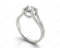 Round cut diamond ring with claw set centre stone in Platinum - DG & Co. Jewellery