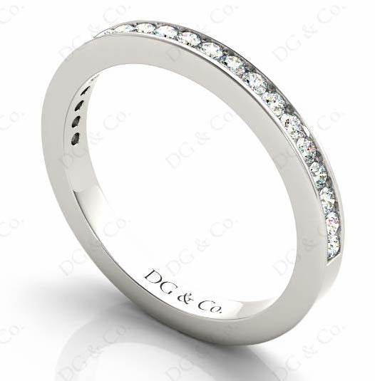 Diamond Wedding Band with Channel Setting Stones - DG & Co. Jewellery