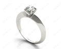 Round Cut Classic Four Claws Diamond Solitaire Ring - 18K White - DG & Co. Jewellery