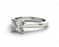 Princess Cut Solitaire Diamond Engagement Ring with Claw set centre stone with a Tapered Band - Platinum - DG & Co. Jewellery