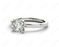 Princess Cut Diamond Engagement Ring with 4 Claw set centre stone - Platinum - DG & Co. Jewellery
