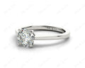 Round Cut Diamond Engagement Ring with Claw set centre stone - Platinum - DG & Co. Jewellery
