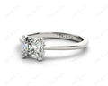 Asscher Cut Classic Four Claws Diamond Engagement Solitaire Ring in 18K White - DG & Co. Jewellery