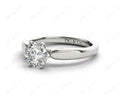 Round Cut Classic Six Claws Diamond Solitaire Ring - 18K White - DG & Co. Jewellery