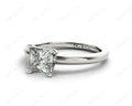Princess Cut Classic Four Claws Diamond Solitaire Ring in 18K White - DG & Co. Jewellery