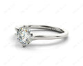 Round Cut Four Claws set Twist Diamond Ring in Platinum - DG & Co. Jewellery