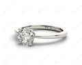Unique Round Cut Classic Four Claws Diamond Solitaire Engagement Ring - Platinum - DG & Co. Jewellery