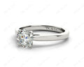 Round Brilliant Cut Solitaire Four Claws Diamond Ring in 18K White - DG & Co. Jewellery