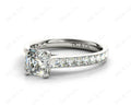 Asscher Cut Diamond Engagement Ring with Four Prong set centre stone in - Platinum - DG & Co. Jewellery