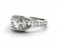Radiant Cut Diamond Ring with Tension set centre stone - 18K White - DG & Co. Jewellery