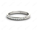 Wedding Diamond Ring with Grain Setting in 18K White - DG & Co. Jewellery