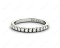 Diamond Wedding Band with Pave Setting Stones - 18K White - DG & Co. Jewellery