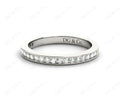 Diamond Wedding Band with Channel Setting Stones in 18K White - DG & Co. Jewellery