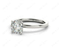 Round Cut Solitaire Four Claws Diamond Ring in Platinum - DG & Co. Jewellery