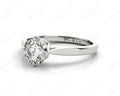Art Deco Solitaire Round Cut Four Claw Diamond Ring - Platinum - DG & Co. Jewellery