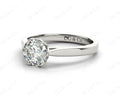 Round Cut Diamond Six Claw Solitaire Ring - Platinum - DG & Co. Jewellery