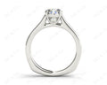 Round Cut Solitaire Diamond Engagement Ring with Four Prong set centre stone - Platinum - DG & Co. Jewellery