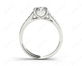 Round Cut 4 Claw Side Stone Engagement Ring with Channel Set Side Stones - Platinum - DG & Co. Jewellery