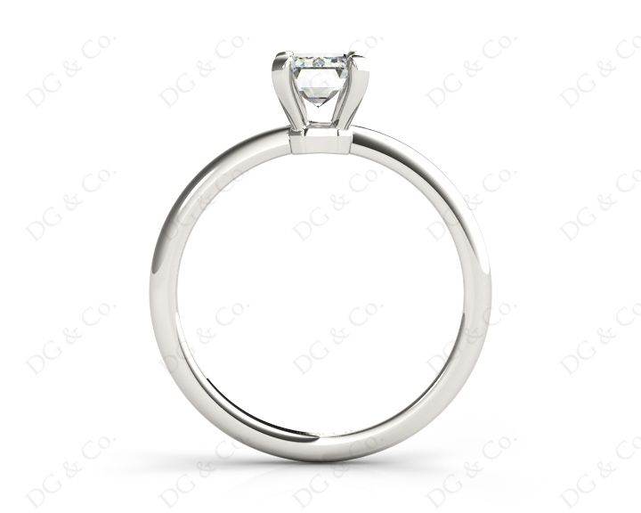 Emerald Cut Classic Four Claws Diamond Solitaire Ring - Platinum - DG & Co. Jewellery