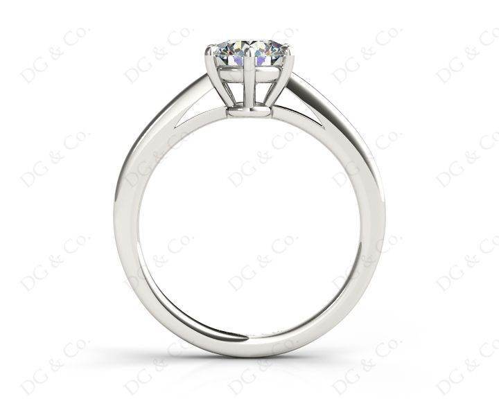 Round Cut Classic Six Claws Diamond Solitaire Ring - Platinum - DG & Co. Jewellery