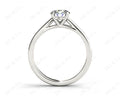 Round Brilliant Cut Solitaire Four Claws Diamond Ring in 18K White - DG & Co. Jewellery