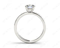 Round Cut Four Claw Diamond Engagement Ring with Pave Set Side Stones - Platinum - DG & Co. Jewellery