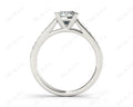 Princess Cut Diamond Engagement Ring with Claw set centre stone - 18K White - DG & Co. Jewellery
