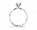 Round Cut Twist band claw set diamond with grain set side stone in Platinum - DG & Co. Jewellery