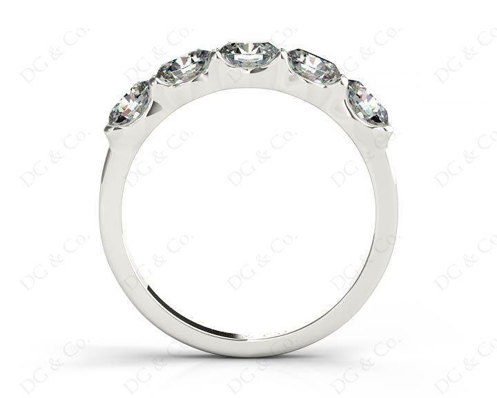 Diamond Wedding Band with Pave Setting Stones - Platinum - DG & Co. Jewellery