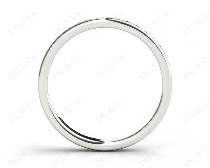 Wedding Diamond Ring with Grain Setting in 18K White - DG & Co. Jewellery