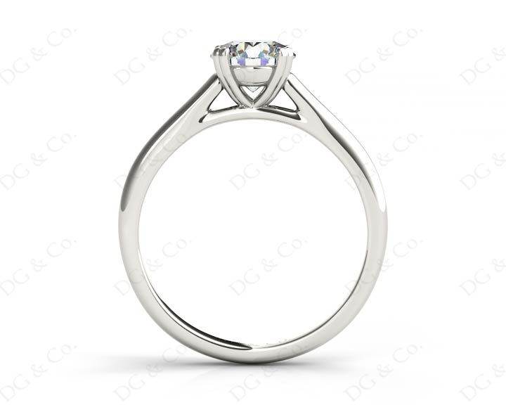 Round Cut Diamond Engagement Claw Set Solitaire Ring - Platinum - DG & Co. Jewellery
